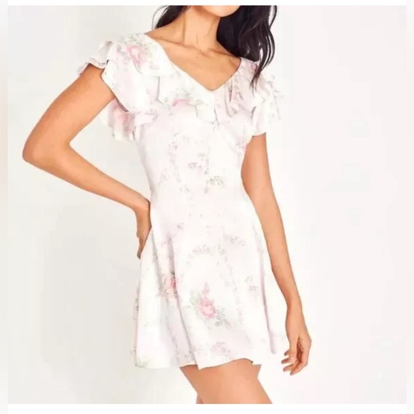 LoveShackFancy Dresses & Skirts - Loveshackfancy Frankie Silk Mini Dress